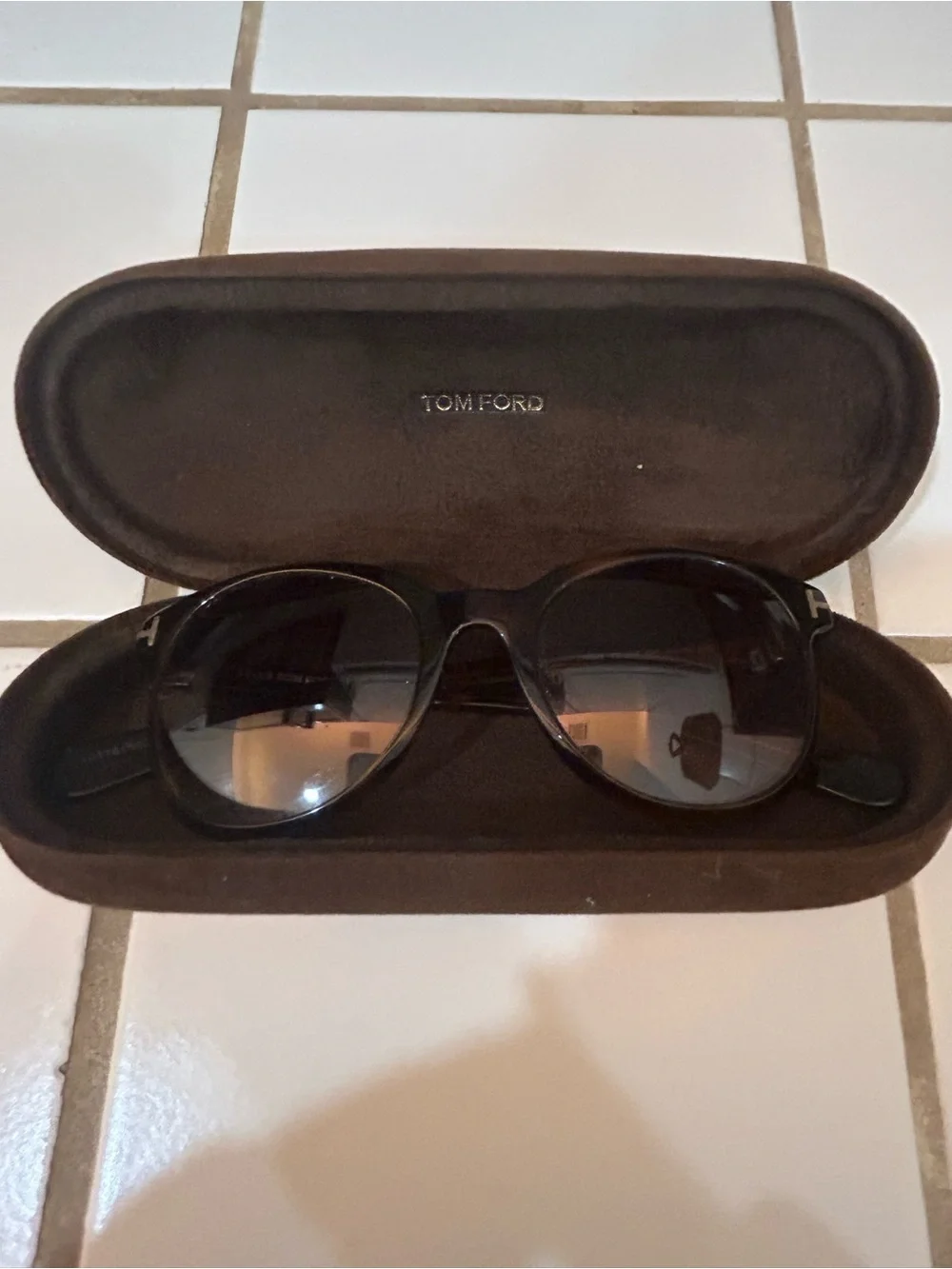 Tom Ford Women's Riley Tortoiseshell Sunglasses w/ Case